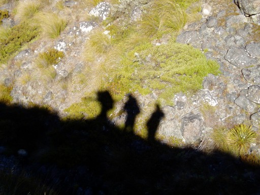 Hiking back from the tarn