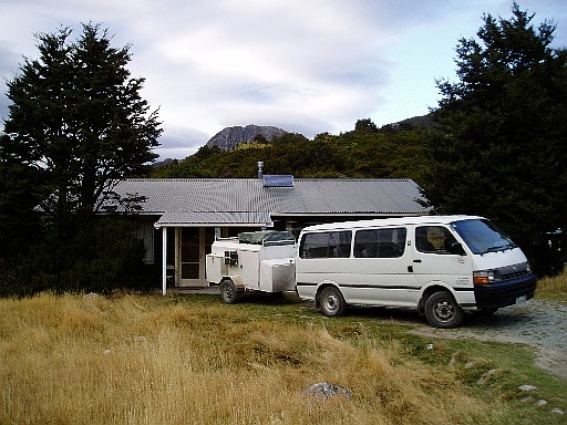 Wyn Irwin Hut and our van