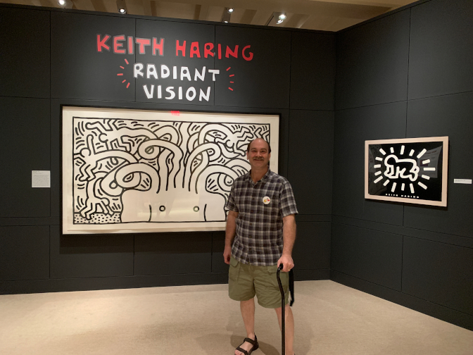 Craig with Medusa Head by Keith Haring