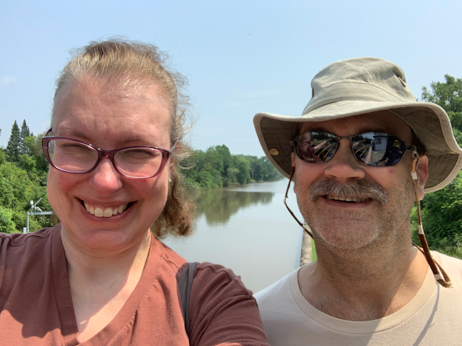 Steph and Craig at Lock 20 on the Erie Canal