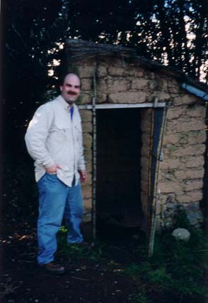 Outhouse at Valeria and Elias' house