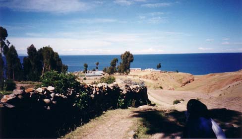 View of Lake Titicaca from Amantani