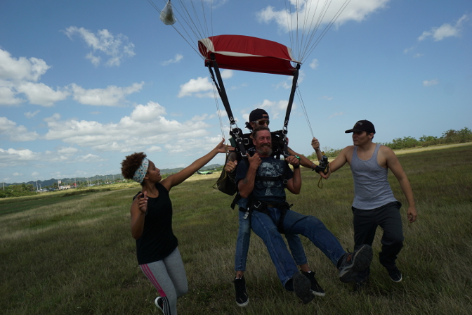 Marty and Efrain coming in for a landing