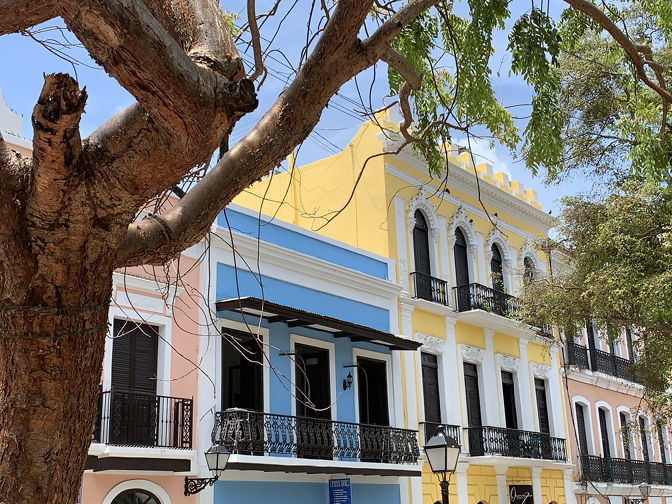 Colorful colonial architecture in Old San Juan