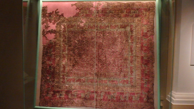 Siberian wool pile carpet, 4th - 3rd century B.C.