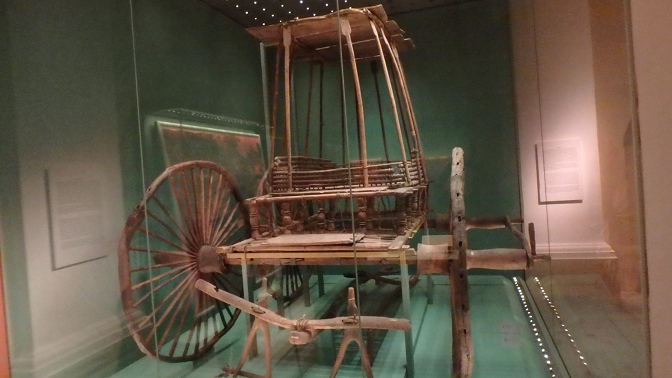 2500 year old Siberian funeral chariot