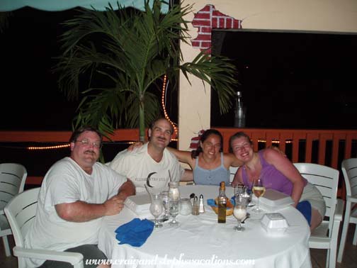 Steve, Craig, Tiff, and Steph: Dinner at Blue Moon