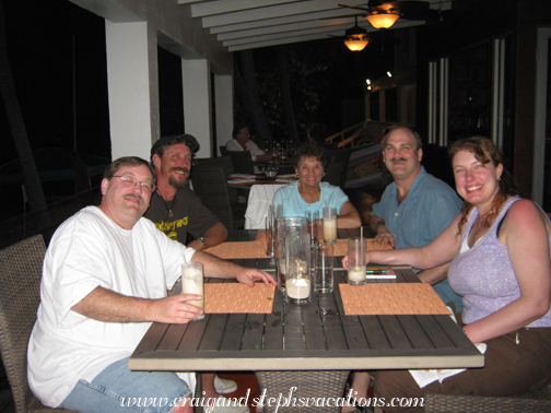 Steve, Marty, Mom, Craig, and Steph at the Sunset Grille