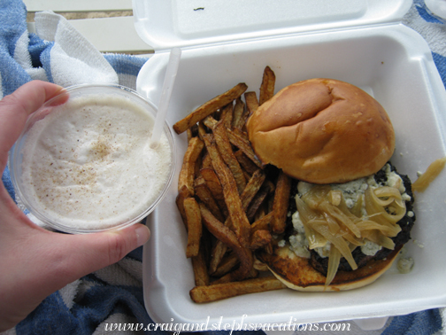 Bushwhacker and Black and Bleu Burger