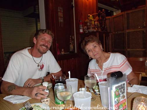 Marty and Mom at Molly Malone's