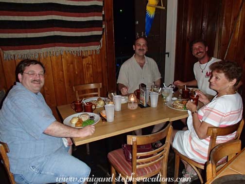 Steve, Craig, Marty, and Mom at Molly Malone's