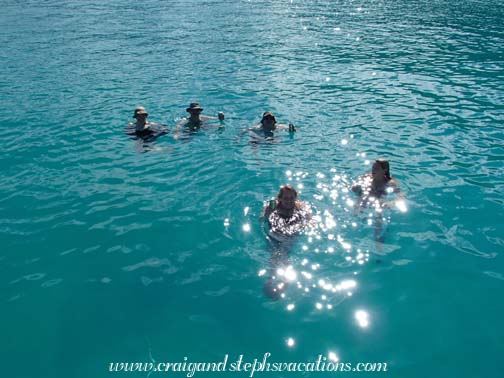 Swimming at Peter Bay