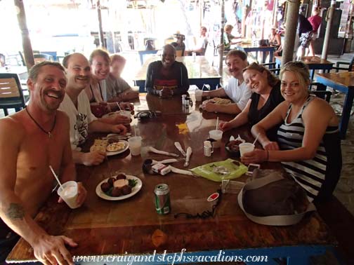 Marty, Craig, Steph, Mom, Anna, Steve, Christy, and Marni at Foxy's