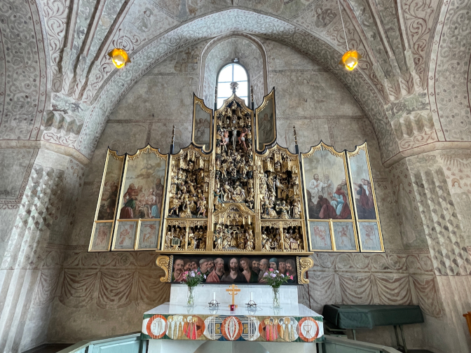 Gammelstad Nederluleå Church Belgian altar from 1520