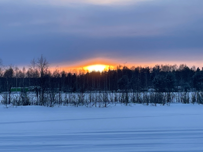 Sunset, Arctic Bath Hotel