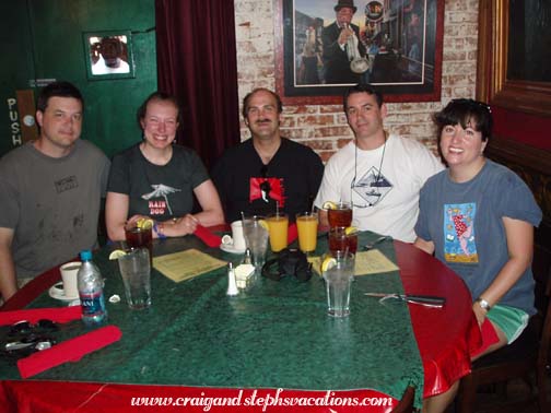 Breakfast at King's Palace Cafe - Kevin, Steph, Craig, Tom, Karen