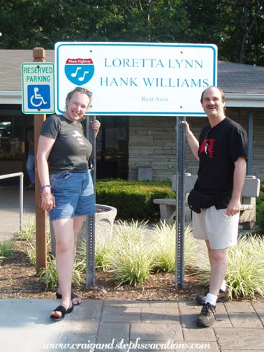 Loretta Lynn Hank Williams Rest Area