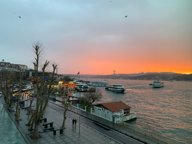 Sunrise over the Bosphorus