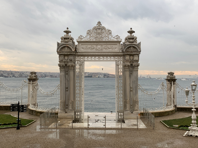 Dolmabahçe Palace view of the Bosphorus