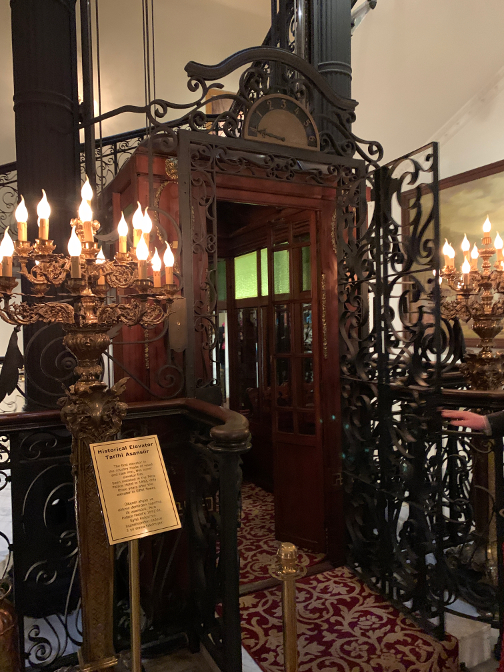 Historic elevator, Pera Palace Hotel