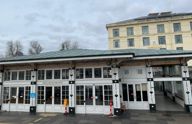 Ferry terminal and its proximity to our hotel