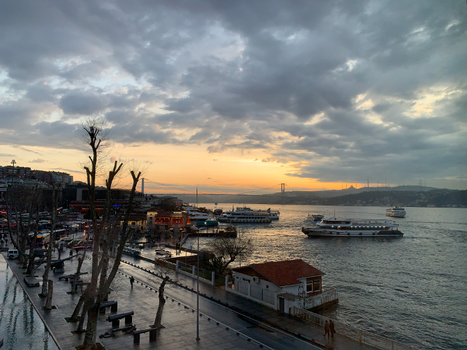 Sunrise over the Bosphorus