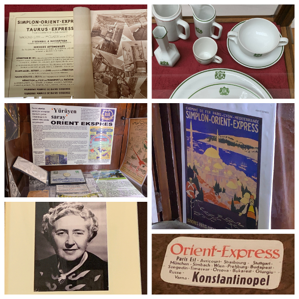 Orient Express / Agatha Christie exhibits at the Railway Museum and Pera Palace Hotel