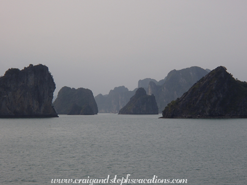 Karst formations of Halong Bay